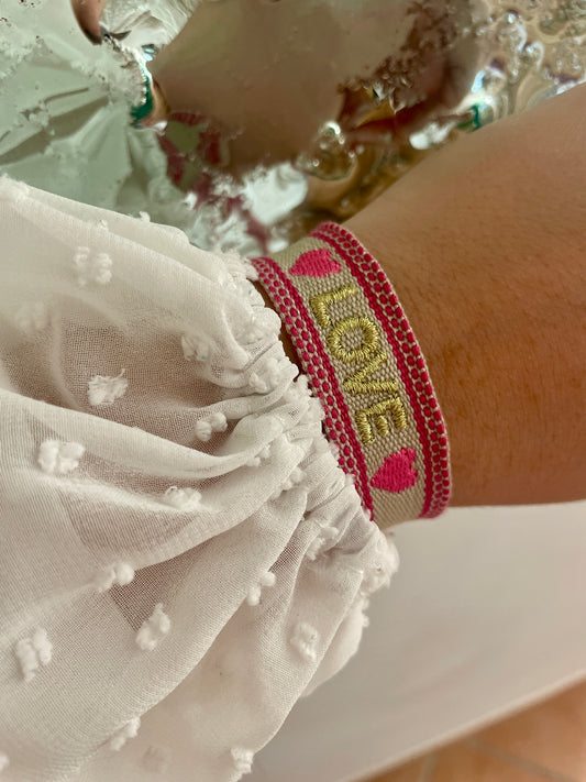 Bracelet LOVE rose