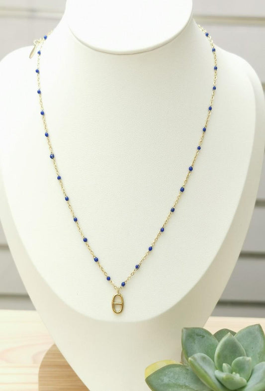 Amazonia Navy Blue Necklace